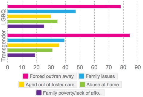 Most Prevalent Reasons for LGBTQ Youth Homelessness