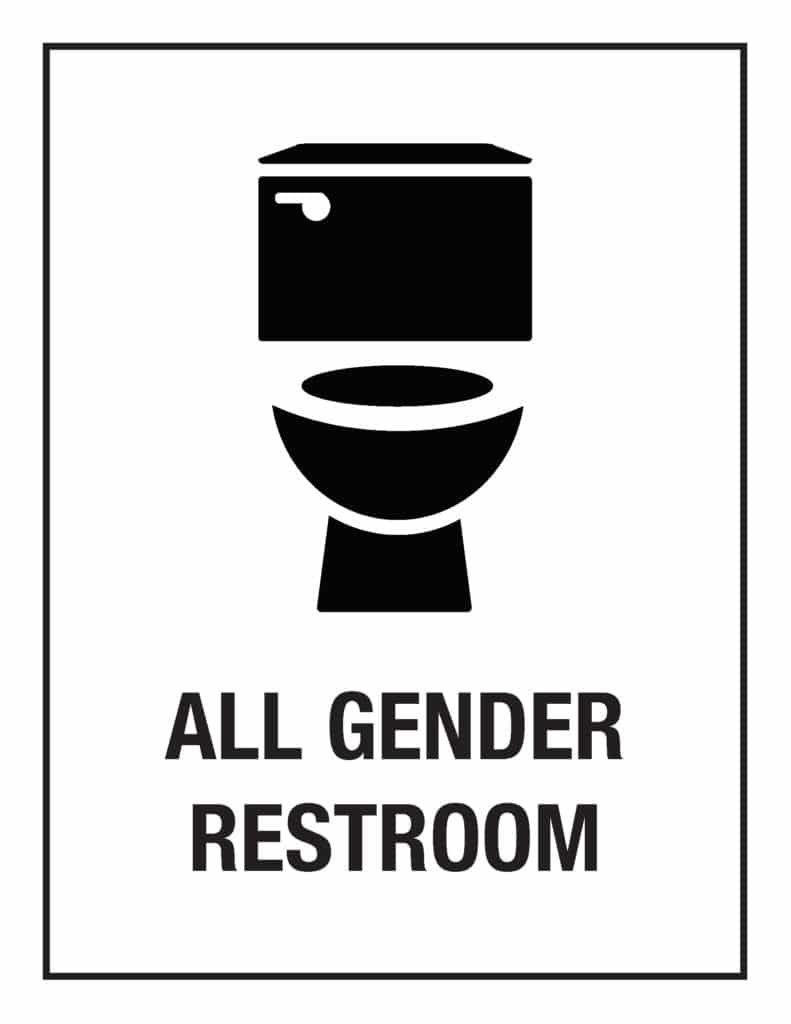 All Gender Restroom Sign Printable