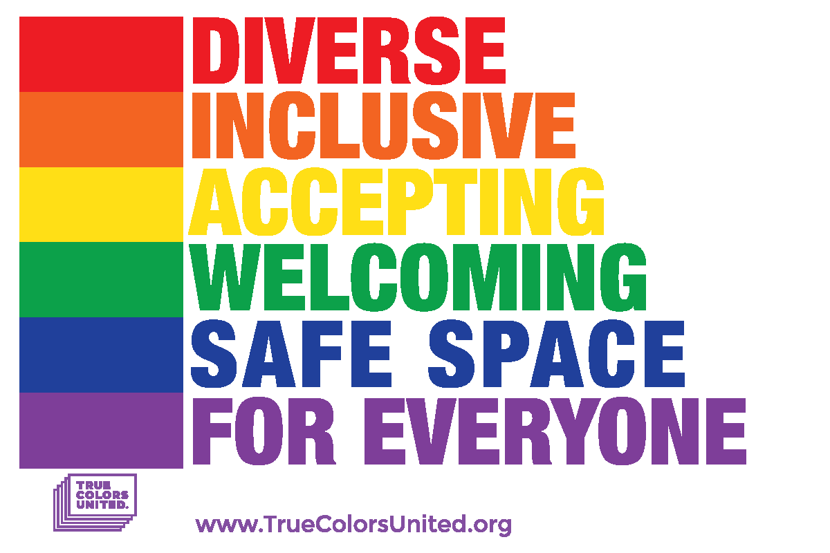 True Colors United Safe Space Sticker
