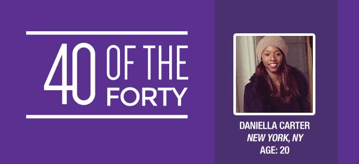 40 of the Forty: Daniella Carter