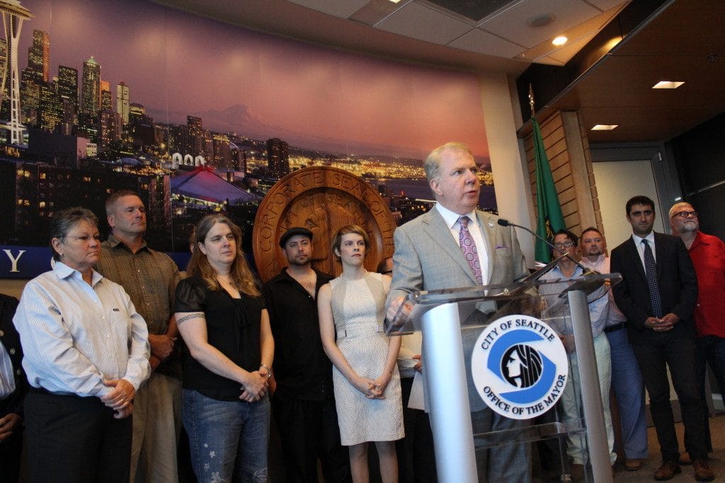 Mayor Ed Murray and his LGBTQ Task Force announce action plan for LGBTQ safety.
